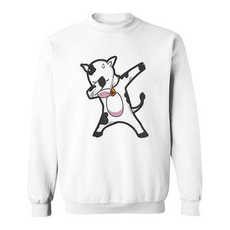 Dabbing Cow Dab Animal Sweatshirt | Mazezy