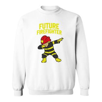 Dabbing Firefighter Kids Future Firefighter Sweatshirt | Mazezy