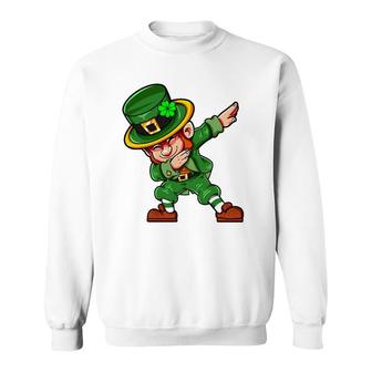 Dabbing Leprechaun St Patrick's Day Irish Saint Patricks Day Sweatshirt | Mazezy