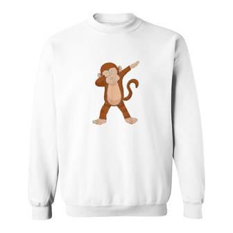 Dabbing Monkey Funny Dab Sweatshirt | Mazezy