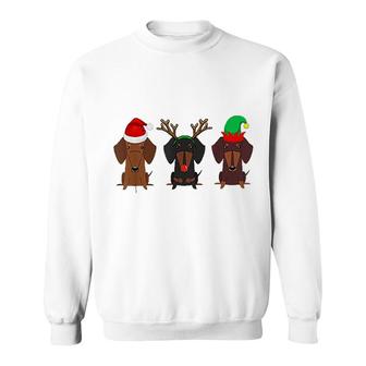 Dachshund Christmas Mom Sweatshirt | Mazezy