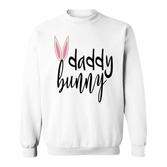 Daddy Bunny Ears Easter Pregnancy Announcement Sweatshirt - Seseable