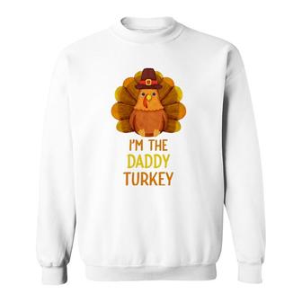 Daddy Turkey Family Matching Thanksgiving Party Pajama Sweatshirt | Mazezy