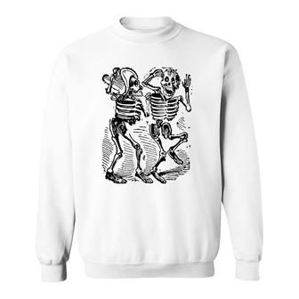 Dancing Skeletons Day Of Dead Dia De Los Muertos Sweatshirt | Mazezy