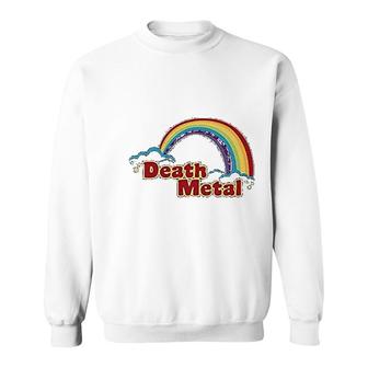 Death Metal Retro Rainbow 70s 80s Sweatshirt | Mazezy