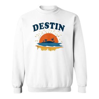 Destin Florida Fl City Tourist Souvenir Gift Men Women Kids Sweatshirt | Mazezy