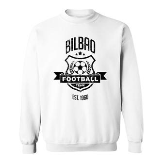Distressed Bilbao Gameday Spain Athletic Soccer Fan Gift Sweatshirt | Mazezy