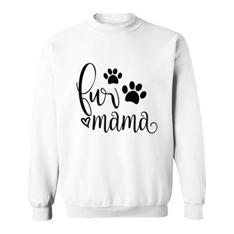 Dog Mom Mothers Day Fur Mama Lovely Paws Sweatshirt - Thegiftio UK
