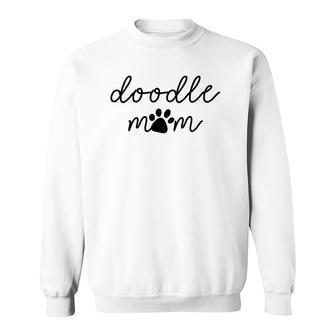 Doodle Mom Doodle Dog Mom Mama Valentine's Mother's Day Gifts Sweatshirt | Mazezy
