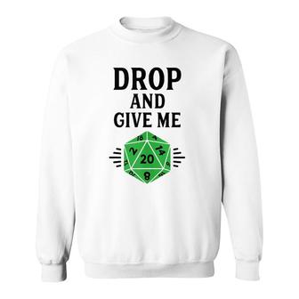 Dragons Game Master And D20 Twenty Sided Die Dice Dungeons Sweatshirt | Mazezy