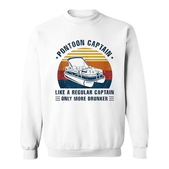 Drunk Captain Gift Grandpa Dad Gifts Sweatshirt | Mazezy