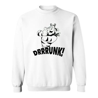 Drunk The Tiger Funny St Patricks Day Sweatshirt | Mazezy