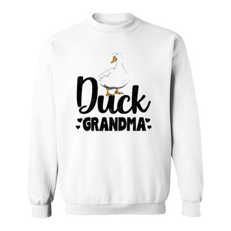 Duck Grandma Funny Water Ducklings Gift Sweatshirt | Mazezy