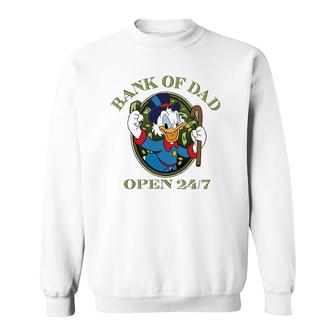 Ducktales Bank Of Dad Open 247 Vintage Sweatshirt | Mazezy