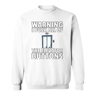 Elevator Buttons Mechanic Technician Sweatshirt | Mazezy UK