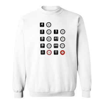 Elevator Elevator Buttons Sweatshirt | Mazezy