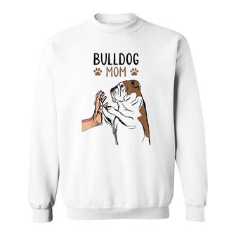 English Bulldog Mom Bully Dog Mama Funny Women Sweatshirt | Mazezy