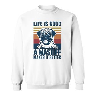 English Mastiff Gifts For Women Men Mastiff Dog Dad Dog Mom Sweatshirt | Mazezy