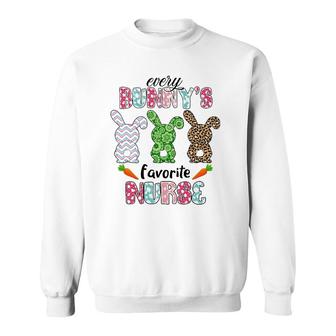 Every Bunnys Is Favorite Nurse Cute Bunnies Easter Sweatshirt | Mazezy