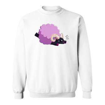 Falling Sheep Purple Sheep Sweatshirt | Mazezy