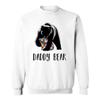 Family Matching Autism Awareness Outfits Daddy Bear Sweatshirt | Mazezy