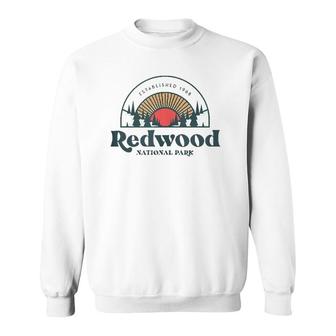 Family Vacation - Retro Redwood National Park Sweatshirt | Mazezy