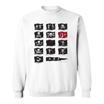 Famous Pirates Flags Pirates Lover Gift Sweatshirt | Mazezy