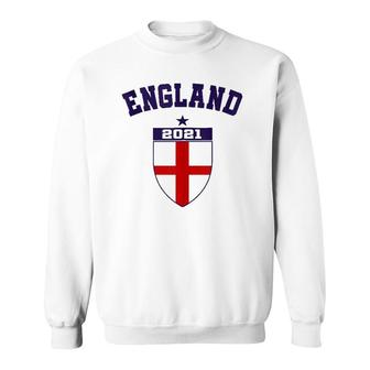 Fan England Football Top Euro Retro England Soccer Jersey Sweatshirt | Mazezy