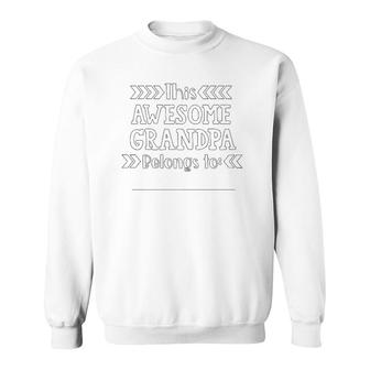 Father's Day Coloring Craft Gift For Grandpa From Grandkids Sweatshirt | Mazezy