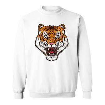 Fearless Big Cat Tiger Eye Tiger Face Tiger Head Sweatshirt | Mazezy