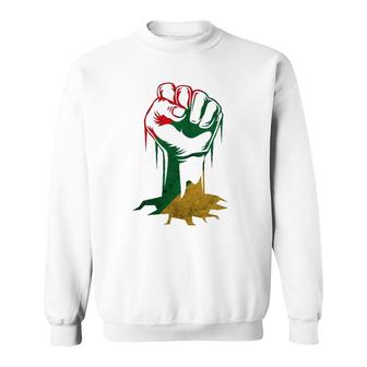 Fist Power For Black History Month Or Juneteenth Sweatshirt | Mazezy