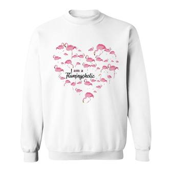 Flamingo Im A Flamingoholic Sweatshirt | Mazezy