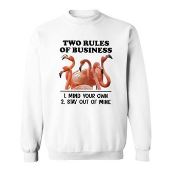 Flamingo Rules Sweatshirt | Mazezy