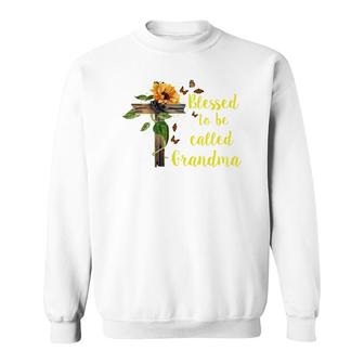 Flower Blessed To Be Called Grandma Sweatshirt | Mazezy