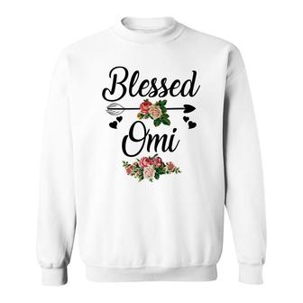 Flower Blessed To Be Called Omi Sweatshirt | Mazezy