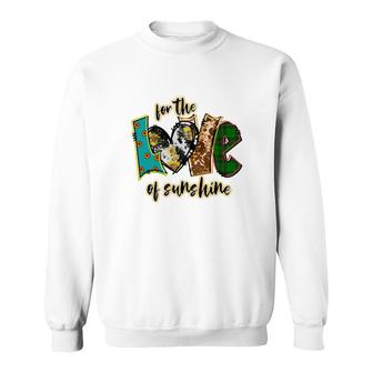 For The Love Of Sunshine Colorful Sweatshirt - Seseable
