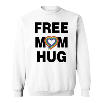 Free Mom Hug Black Sweatshirt | Mazezy