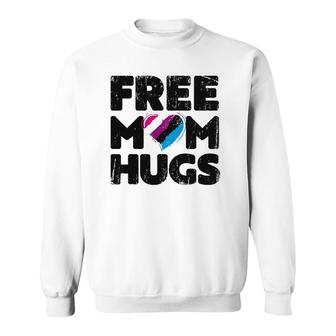 Free Mom Hugs Free Mom Hugs Genderfluid Pride Lgbtqia Sweatshirt | Mazezy