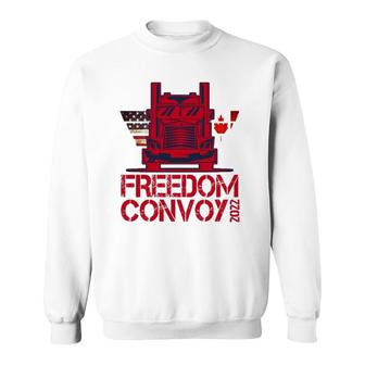 Freedom Convoy 2022 Support Our Truckers Convoy Sweatshirt | Mazezy