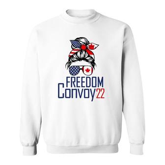 Freedom Convoy 2022 Supporter I Support Canadian Truckers Sweatshirt | Mazezy