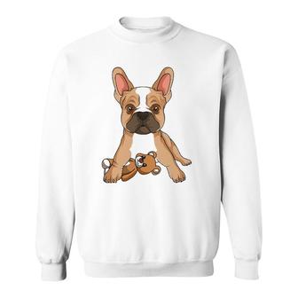 French Bulldog Frenchie Love Cute Dog Mom Funny Girls Sweatshirt | Mazezy