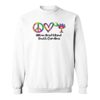 Fun Hilton Head Island South Carolina S Tie Dye Mom Kid Sweatshirt | Mazezy