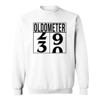 Funny Birthday Gift For 30 Years Old Oldometer Unique B-Day Sweatshirt | Mazezy