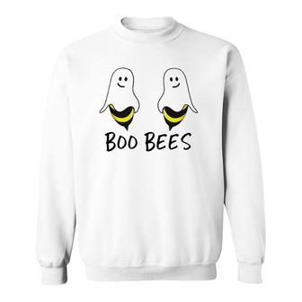 Funny Boo Bees Matching Couples Halloween Costume Sweatshirt | Mazezy