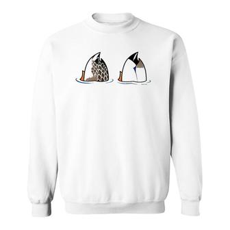Funny Duck Butts From Birdorable Mallard Duck Butts Sweatshirt | Mazezy