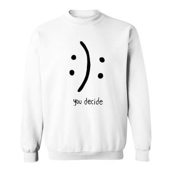 Funny Grahpic Design Smiley Sweatshirt | Mazezy