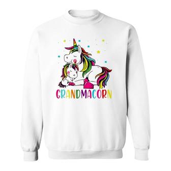 Funny Grandmacorn Unicorn Costume Grandma Mom Mother's Day Sweatshirt | Mazezy