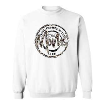 Funny Leopard Mother's Day Proud Member Of The Bad Moms Club Sweatshirt | Mazezy
