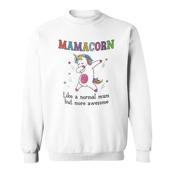 Funny Mamacorn Mum Mothers Day Like A Normal Mum Sweatshirt - Thegiftio UK