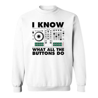 Funny Music Engineer Gift Cute Dj Sound Technician Men Women Sweatshirt | Mazezy